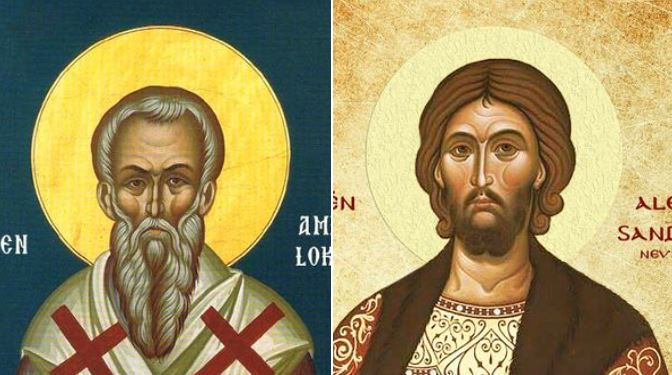 Oshënar Amfiloku i Ikoniumit. Grigori i Akragandisë. Oshënar Aleksandër Nevski.
