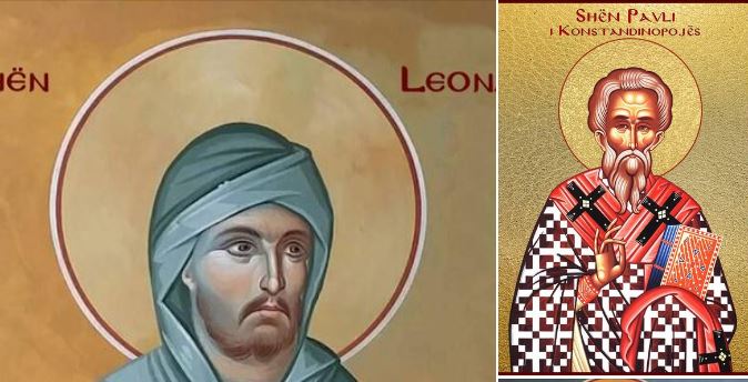 Omologjet Pavli i Konstandinopojës. Omologjet Leonardi në Noblak. Oshënar Llukai në Sicili