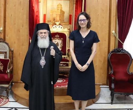 ممثلة هنغاريا في رام الله تزور البطريركية