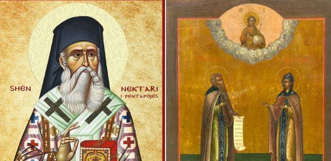 Nektari i Pentapojës. Dëshmorët Onisifori, Porfiri. Oshënare Matrona