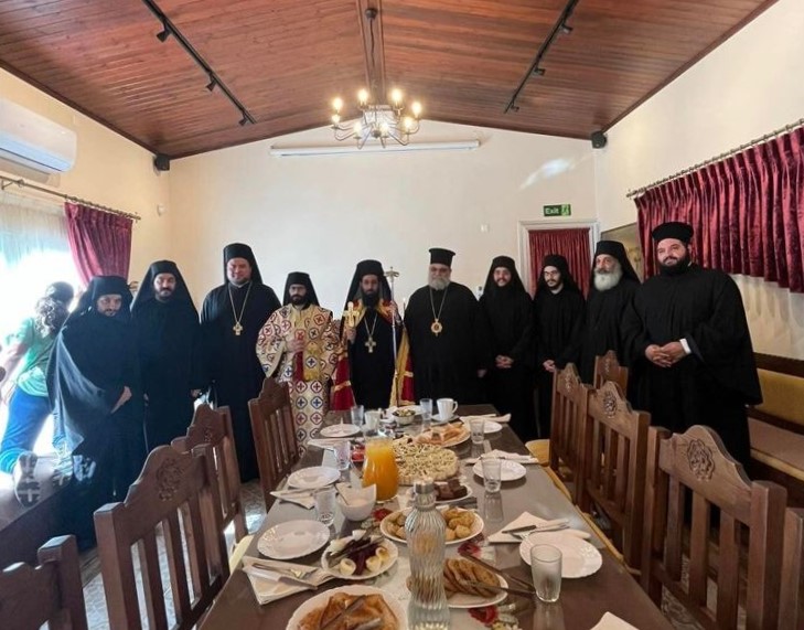 Ο Μητροπολίτης Ταμασού στην Ιερά Μονή Οσίου Αββακούμ στο Φτερικούδι