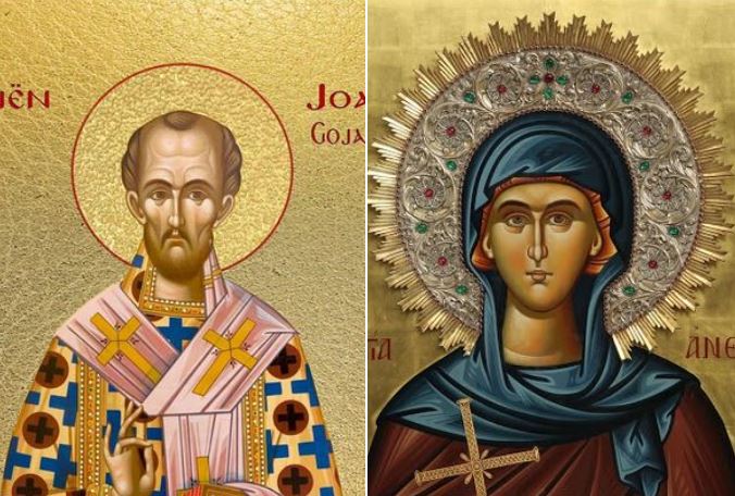 Oshënar Joan Gojarti i Konstandinopojës dhe Anthusa, e ëma. Oshënar dëshmor i ri Damaskini