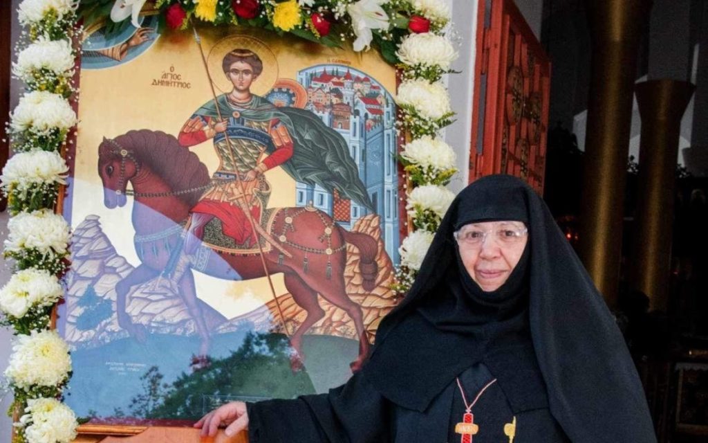 Η Εξόδιος Ακολουθία της Γεροντίσσης Φιλοθέης στη Μονή Αγίου Δημητρίου Νικησιάνης