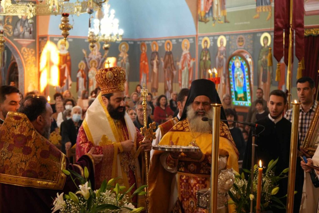 Ο Επίσκοπος Ευρίπου Χρυσόστομος στην τριπλή ημέρα ανάμνησης της Ενορίας Αγίου Γεωργίου Παπάγου