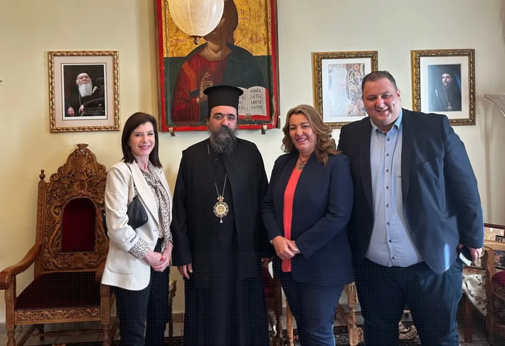 Η Ευρωβουλευτής Άννα-Μισέλ Ασημακοπούλου στον Μητροπολίτη Καστορίας