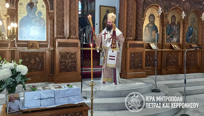 Ο Μητροπολίτης Πέτρας και Χερρονήσου Γεράσιμος στον Άγιο Τίτο Ηρακλείου