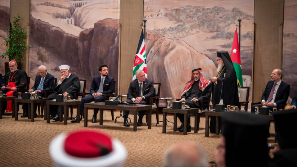 رؤساء كنائس القدس يضمون صوتهم لملك الأردن في ضرورة وقف إطلاق النار وإنهاء دوامة العنف