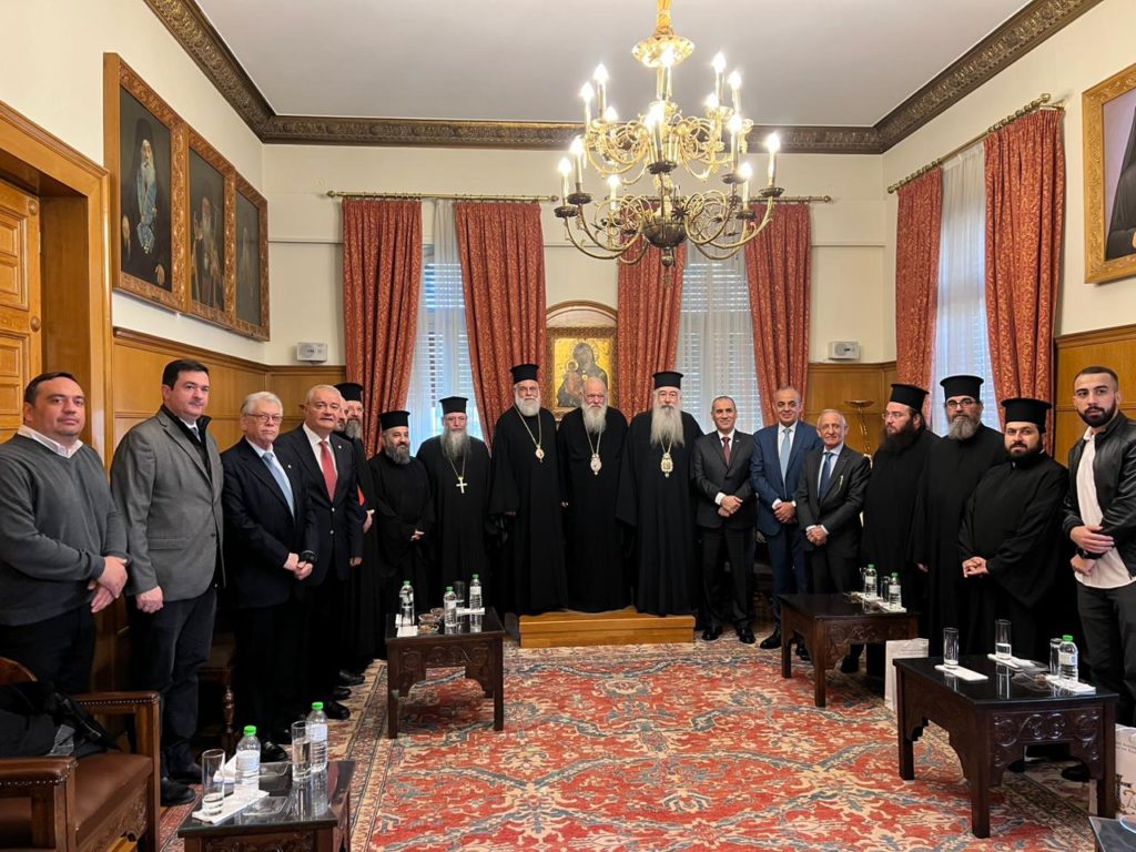 لقاءات رسمية للمطران خريستوفوروس مع رؤساء الأساقفة في اليونان