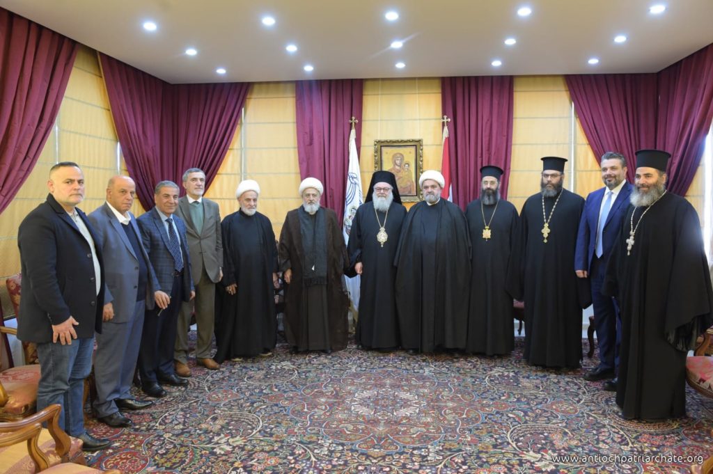 His Beatitude John X, Patriarch of Antioch Receives His Eminence Sheikh Ali Al- Khatib