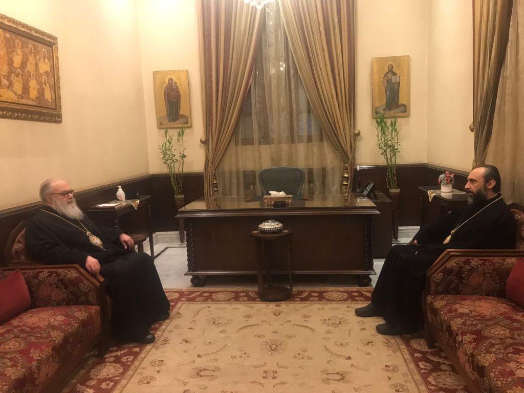 Συνάντηση Πατριάρχη Αντιοχείας με τον Μητροπολίτη Εμμέσης στη Δαμασκό