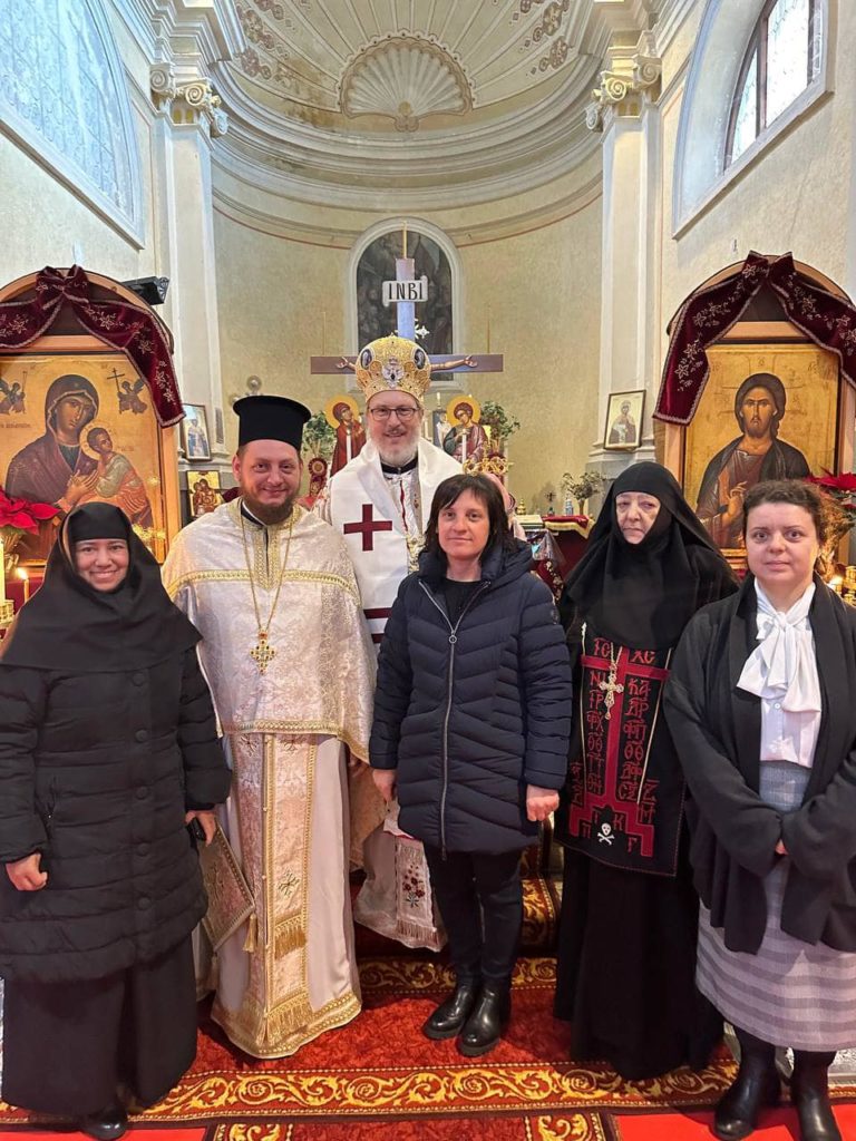 Η εορτή των Χριστουγέννων στο Μοναστήρι της Αγίας Βαρβάρας στο Montaner στο Τρεβίζο Ιταλίας