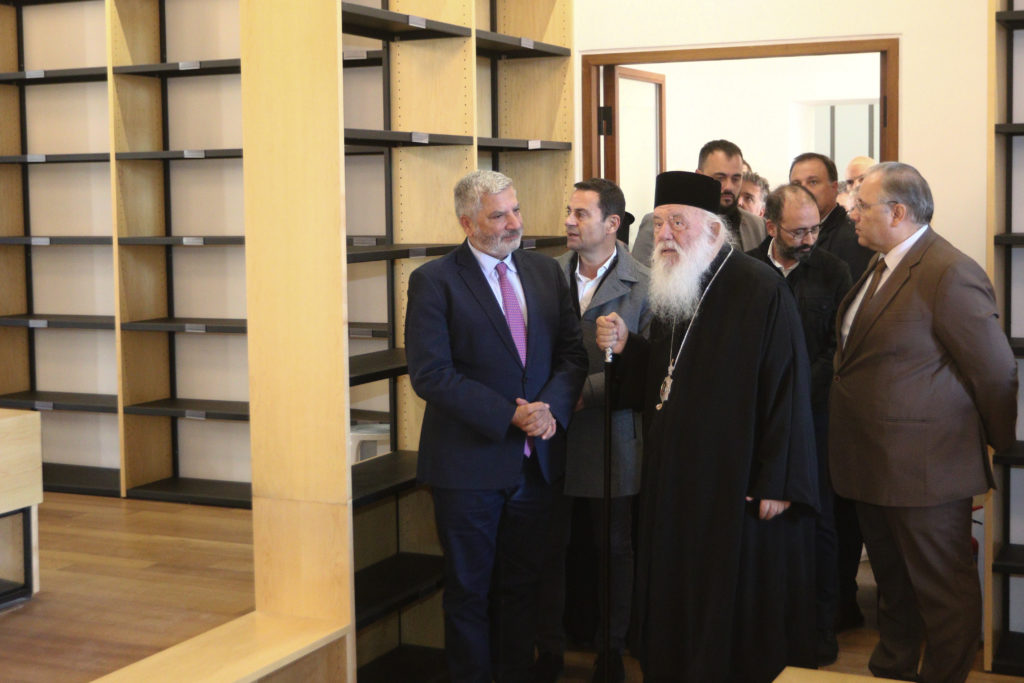 Επίσκεψη Αρχιεπισκόπου Ιερωνύμου σε ανακαινισμένες εγκαταστάσεις της Εκκλησίας της Ελλάδος