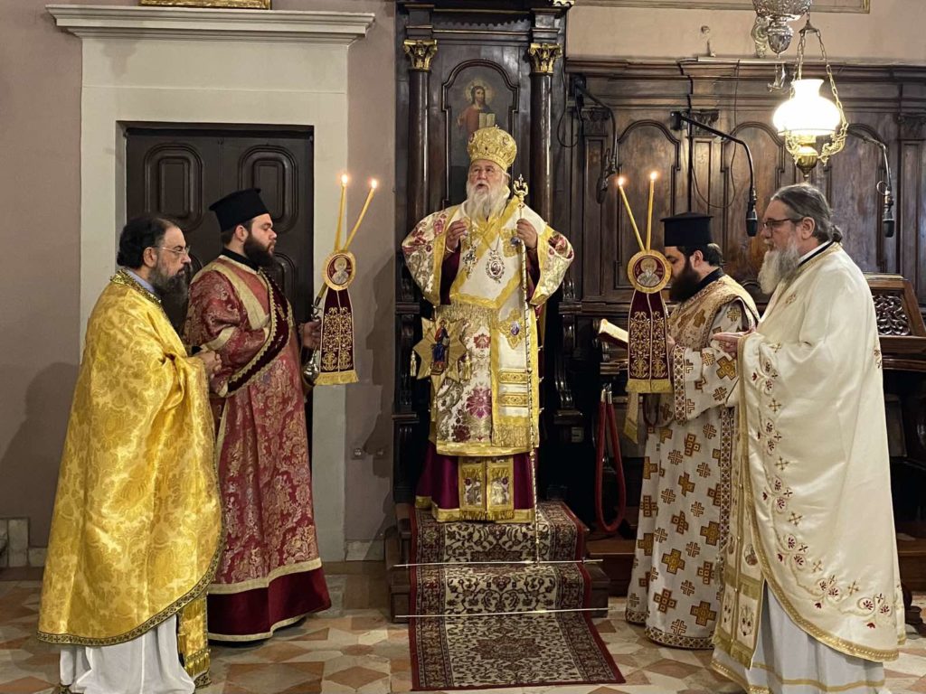 Κέρκυρα: Προεόρτια Θεία Λειτουργία στο Ιερό Προσκύνημα του Αγίου Σπυρίδωνος