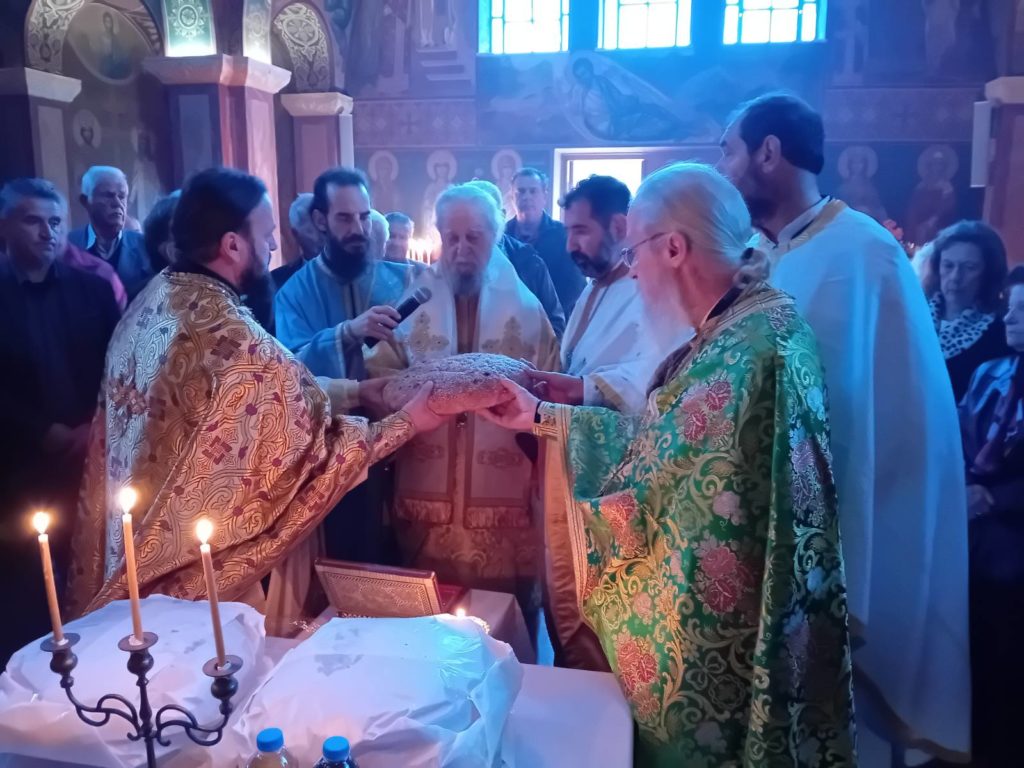 Ο Καρυστίας Σεραφείμ στην Αγία Βαρβάρα Μπιρνιά – Αγίου Λουκά Αλιβερίου