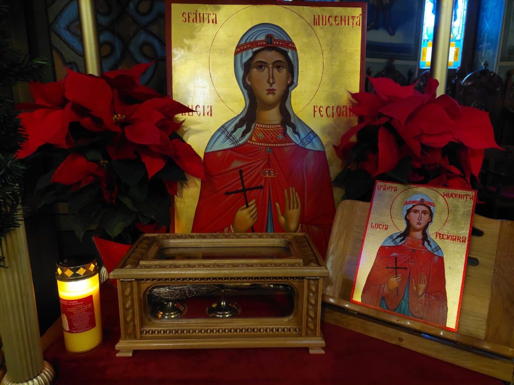 Biserica Delea Veche din capitală a primit un fragment din moaștele Sfintei Lucia de Siracuza, singurul din țara noastră