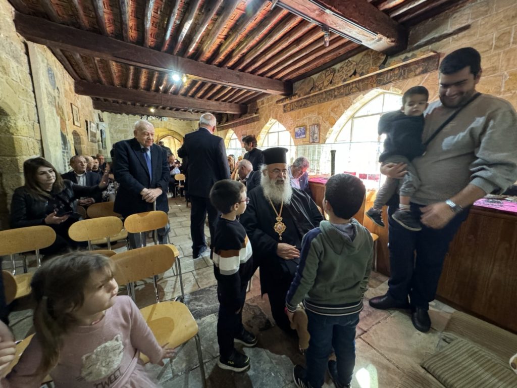 Ο Αρχιεπίσκοπος Κύπρου στην εκδήλωση του Μουσείου Λαϊκής Τέχνης της Εταιρείας Κυπριακών Σπουδών