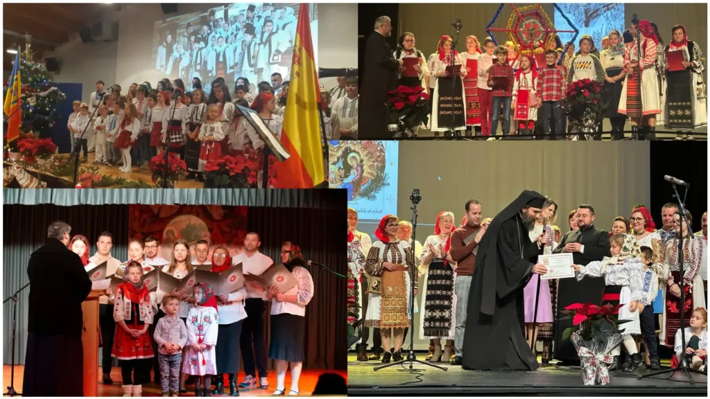 Festival de colinde în Spania: Românii s-au reunit în cânt și de la sute de kilometri distanță
