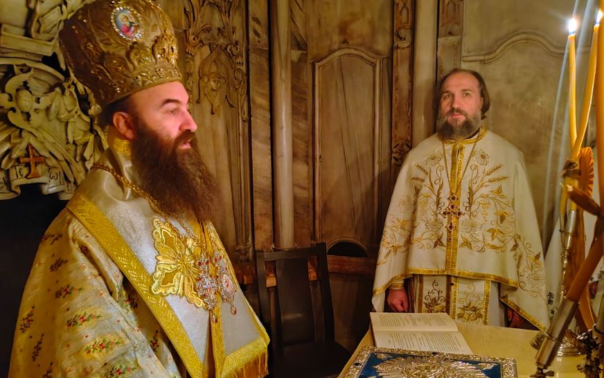 Начальник Русской духовной миссии в Иерусалиме принял участие в богослужении на Гробе Господнем