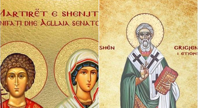 Dëshmorët Bonifati, Agllaia, senatore. Dëshmor Ari. Oshënar Grigjenti i Etiopisë