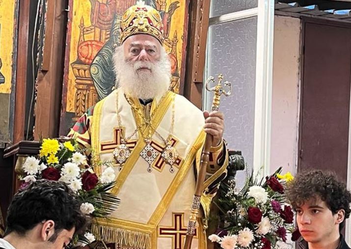 البابا ثيودروس في مدينة دمياط التابعة لإبراشية بيلوسِيُو