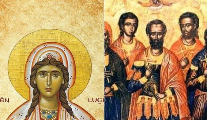 Dëshmorët Efstrati, Afksenti, Oresti, Evgjeni, Mardari. Dëshmore Luçia