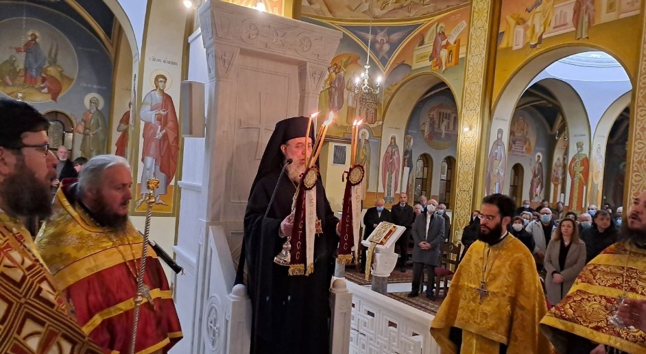 Ο Μητροπολίτης Κηφισίας στον πανηγυρίζοντα Ιερό Ναό Αγίου Στεφάνου στο Διόνυσο