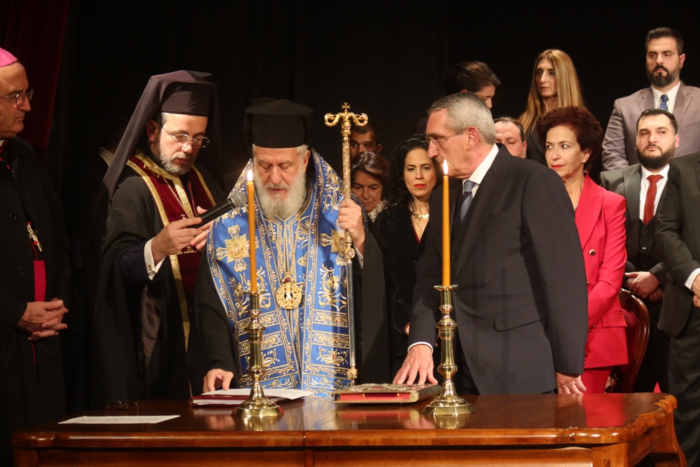 Ο Μητροπολίτης Σύρου Δωρόθεος στην Ορκωμοσία του νέου Περιφερειακού Συμβουλίου Νοτίου Αιγαίου