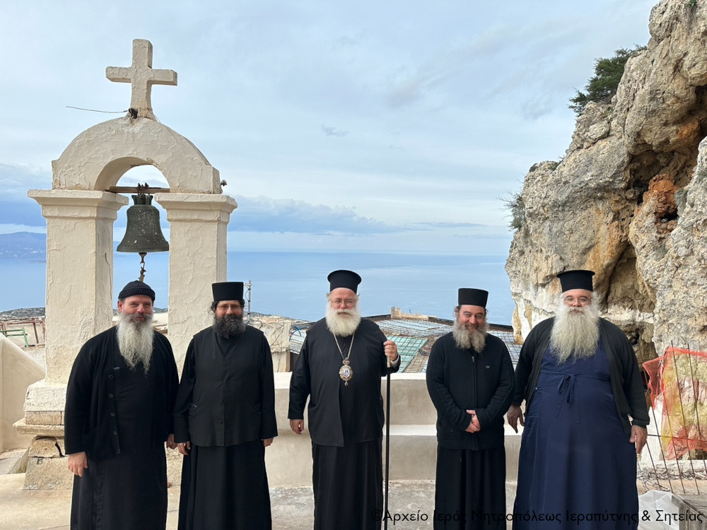 Ο Μητροπολίτης Κύριλλος στην Ιερά Μονή Παναγίας Φανερωμένης Ιεράπετρας