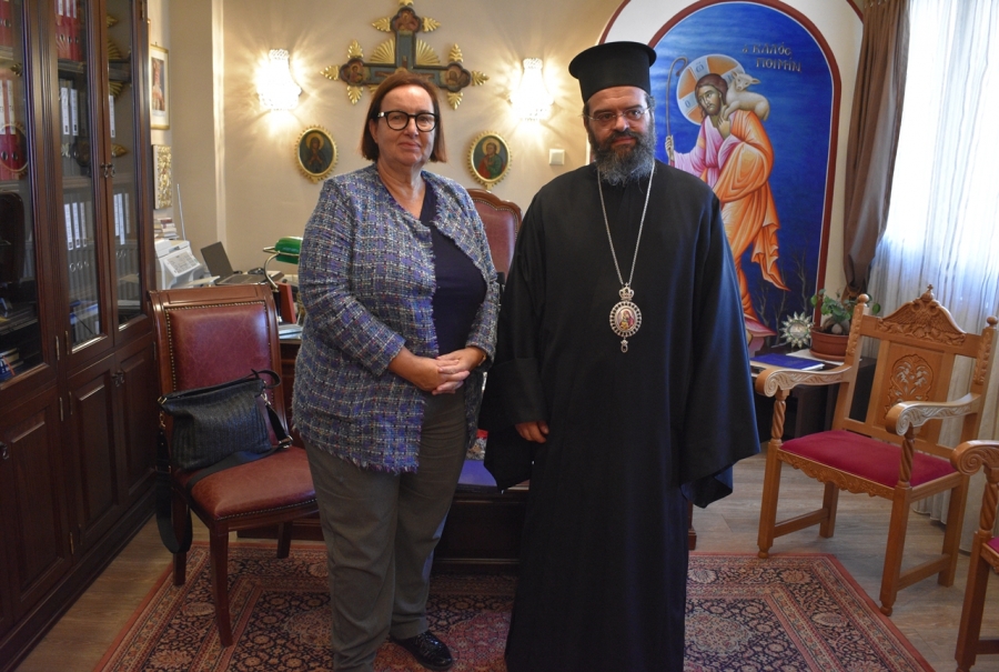 Επίσκεψη της Πρέσβειρας της Ολλανδίας στον Μητροπολίτη Μαρωνείας 