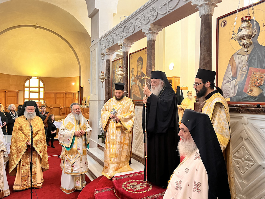 Ο Αρχιεπίσκοπος Ιερώνυμος στην εις Διάκονον χειροτονία του Σωτηρίου Κουτσούρη