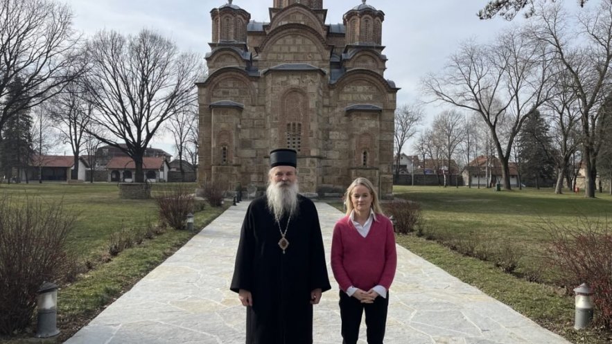 Βουλευτής του Ευρωπαϊκού Κοινοβουλίου επισκέφθηκε την Ιερά Μονή Κοιμήσεως της Θεοτόκου στην Γκρατσάνιτσα 