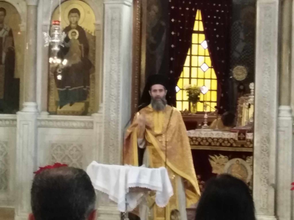 Από την λειτουργία της Απόλυσης των Χριστουγέννων  στον Άγιο Ελευθέριο Γκύζη