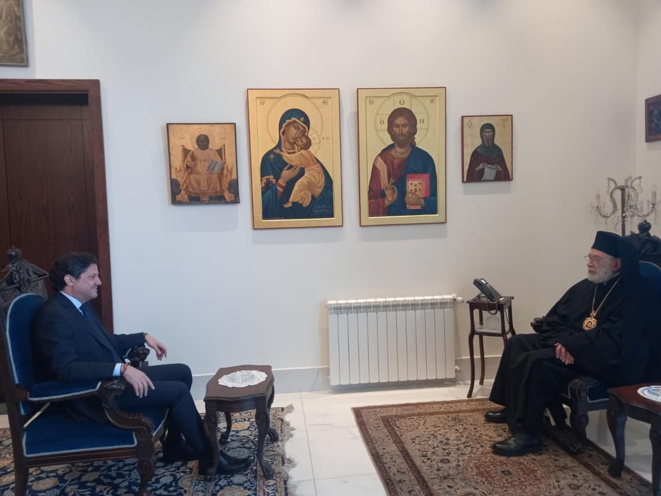 قبل ظهر الأربعاء 3 كانون الثاني 2024 استقبل سيادة متروبوليت بيروت وتوابعها المطران الياس عوده وزير الإعلام المهندس زياد مكاري