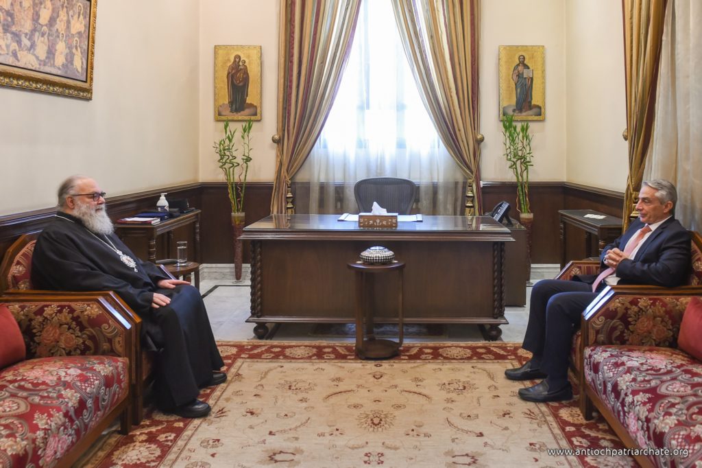 البطريرك يستقبل القائم بأعمال سفارة اليونان في سورية