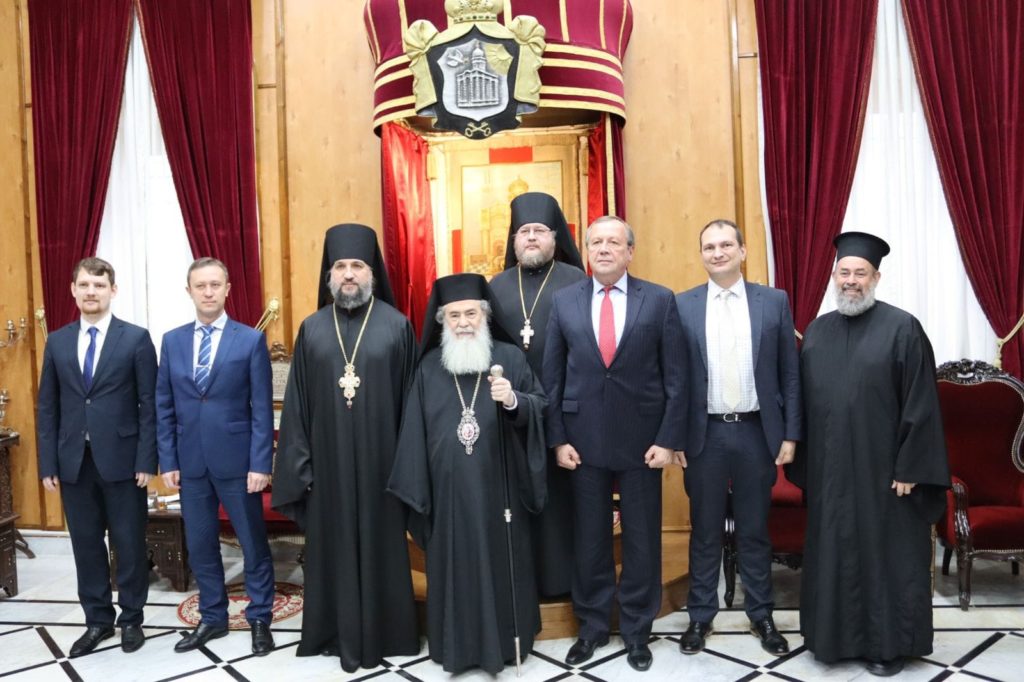 Ο Πρέσβης της Ρωσίας στο Ισραήλ επισκέφθηκε τον Πατριάρχη Ιεροσολύμων