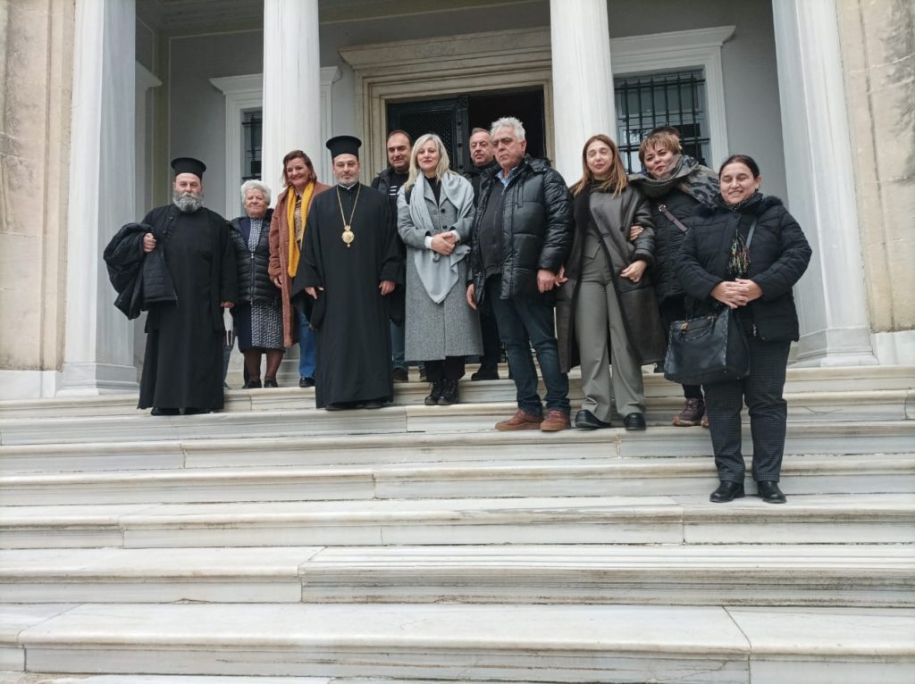 Ο Μητροπολίτης Ιωαννίνων με προσκυνητές στη Θεολογική Σχολή της Χάλκης