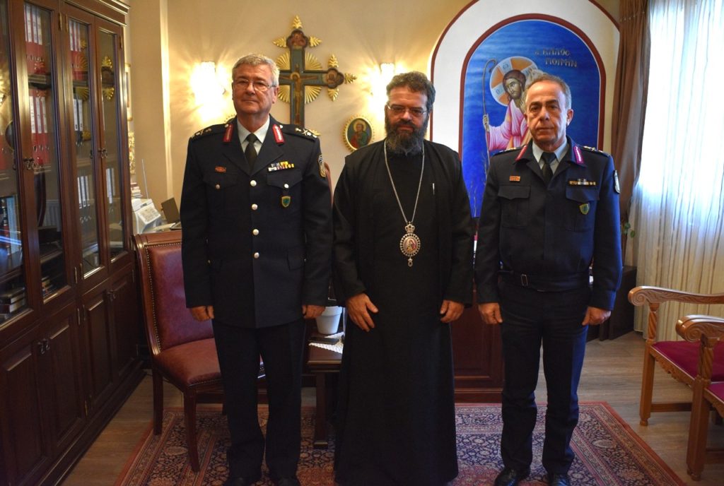 Επίσκεψη νέων Αστυνομικών Διευθυντών στον Μητροπολίτη Μαρωνείας