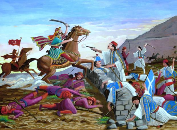 27 Ιανουαρίου 1827: Η Μάχη του Καματερού μεταξύ Ελλήνων και Τούρκων