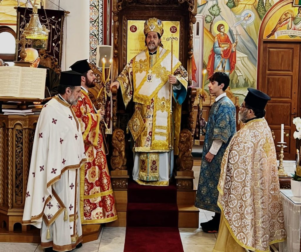 Ο Επίσκοπος Κλαυδιουπόλεως Ιάκωβος στον Άγιο Παντελεήμονα Harrow