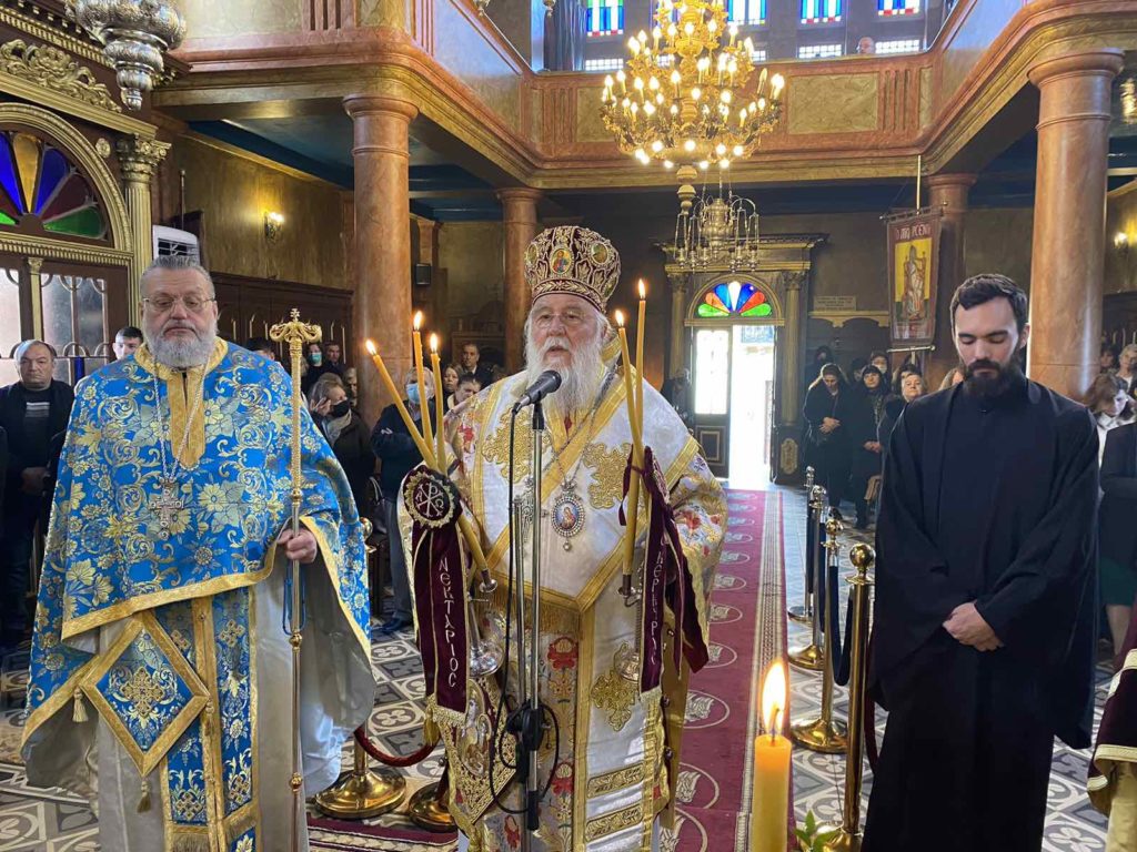 Ο Μητροπολίτης Κερκύρας στον πανηγυρίζοντα Ιερό Ναό Αγίου Αρσενίου Ριγγλάδων Λευκίμης