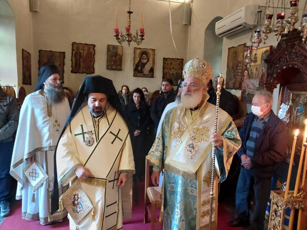 Ο Μητροπολίτης Αρκαλοχωρίου στην πανηγυρίζουσα Ιερά Μονή Καλλέργη