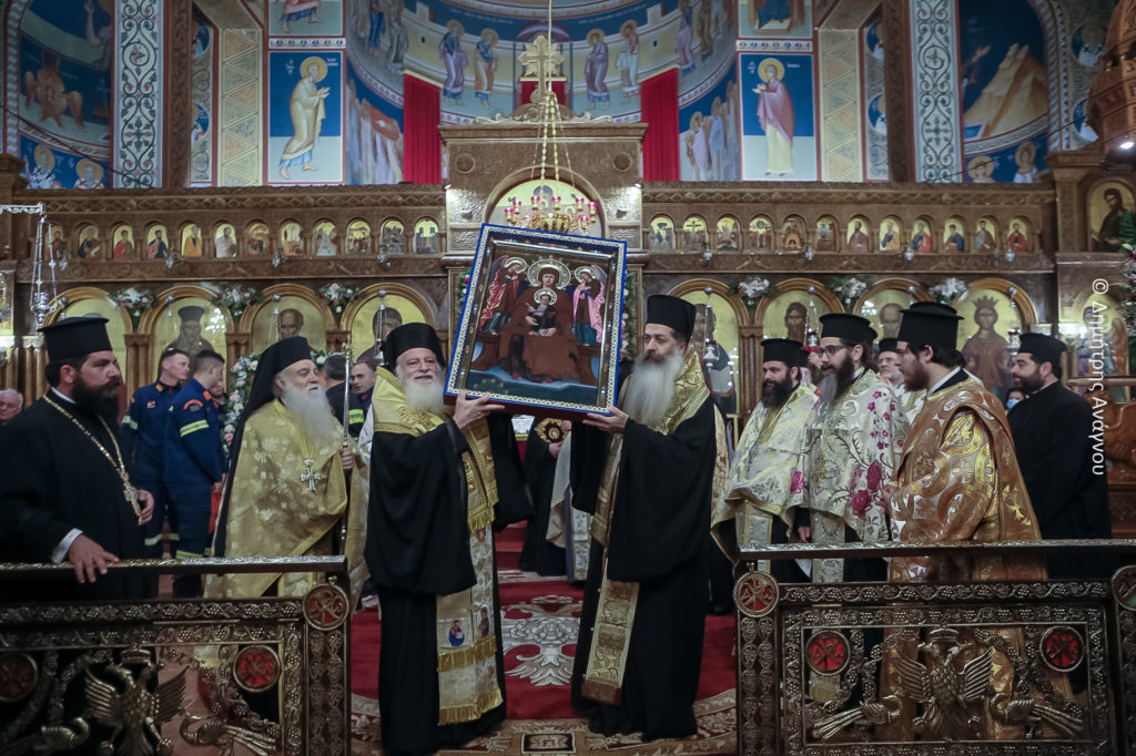 Με Ιερά Λιτανεία επισφραγίστηκε η εορτή του Αγίου Αθανασίου στην Λαμία