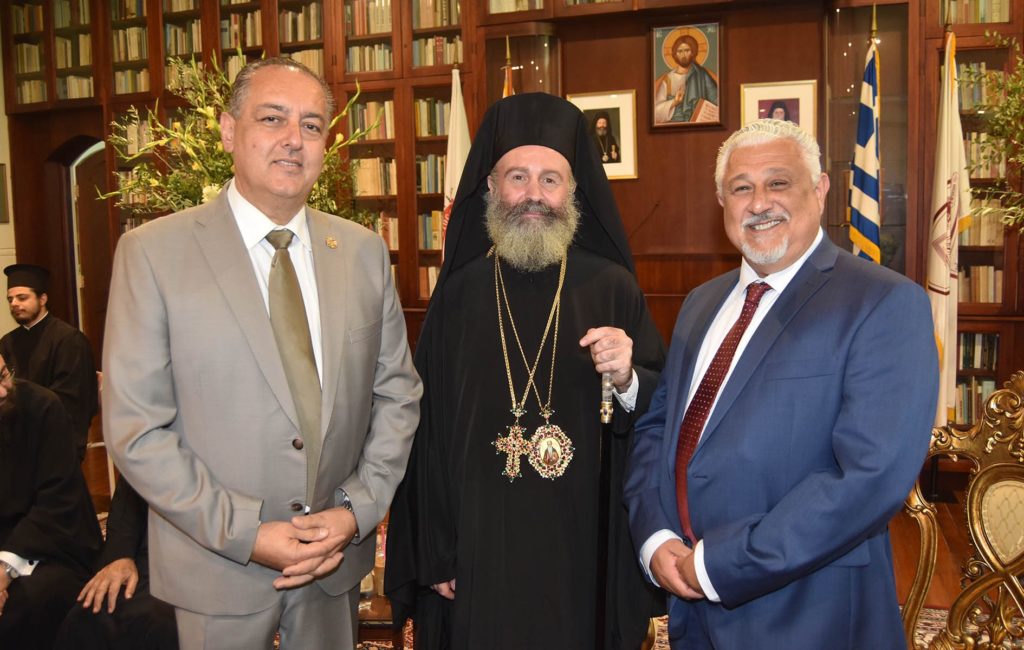 Στον Αρχιεπίσκοπο Αυστραλίας ο νέος πρόεδρος της Κρητικής Ομοσπονδίας Αυστραλίας και Ν. Ζηλανδίας