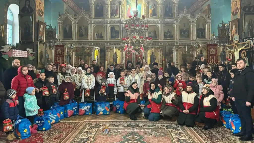 Caravana „Dar de Crăciun” a Episcopiei Hușilor a ajuns în Basarabia de Sud