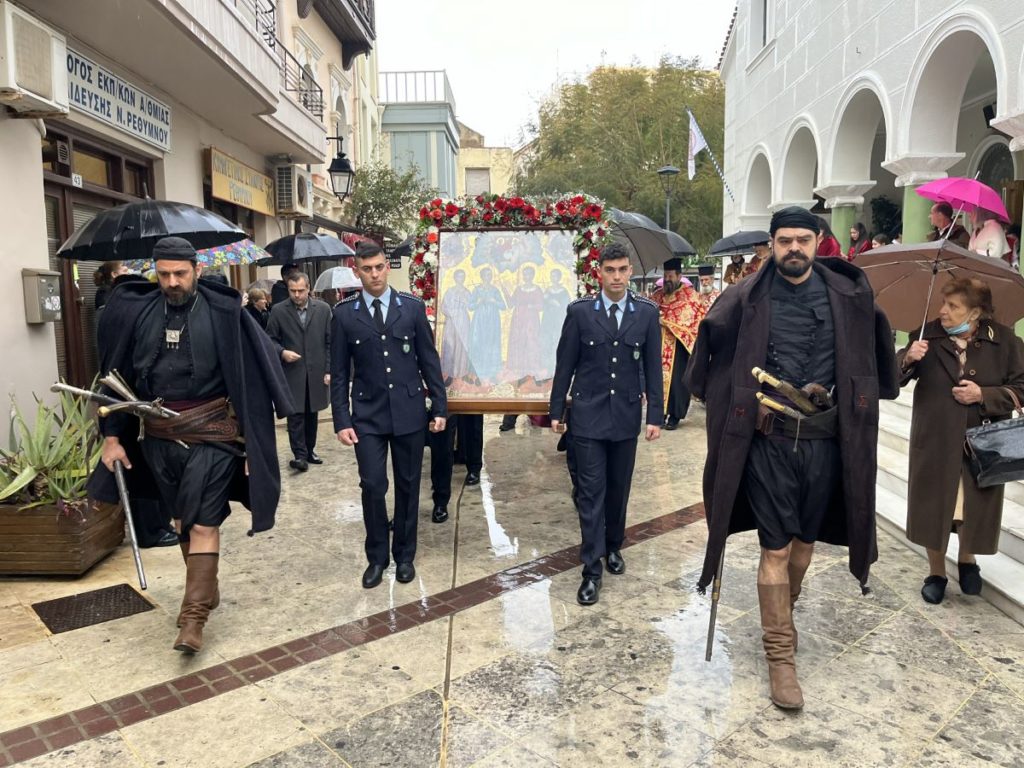 Ρέθυμνο: Λιτανευτική πομπή της πρώτης εικόνας των Αγίων Τεσσάρων Μαρτύρων