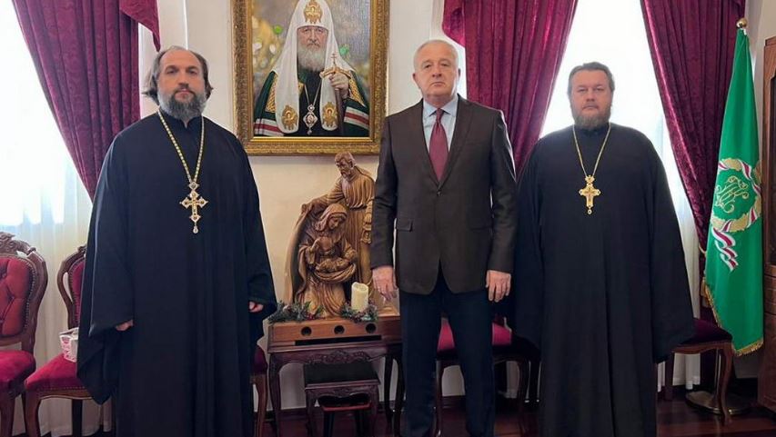 Начальник Русской духовной миссии встретился с руководителем российской дипломатической миссии в Палестине