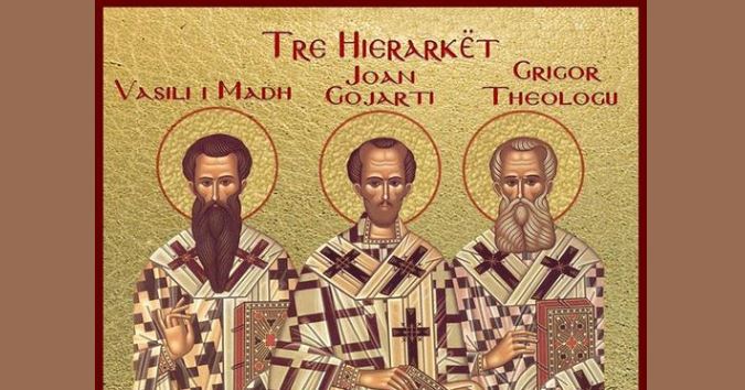 TRE HIERARKËT: VASILI I MADH, GRIGOR THEOLOGU, JOAN GOJARTI-