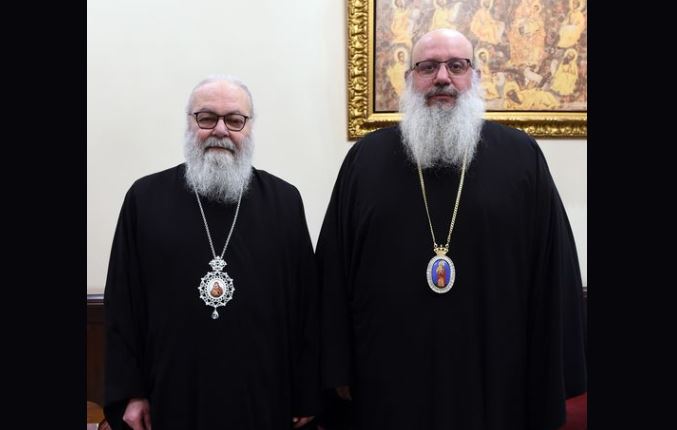 البطريرك يستقبل مطران بصرى حوران وجبل العرب.