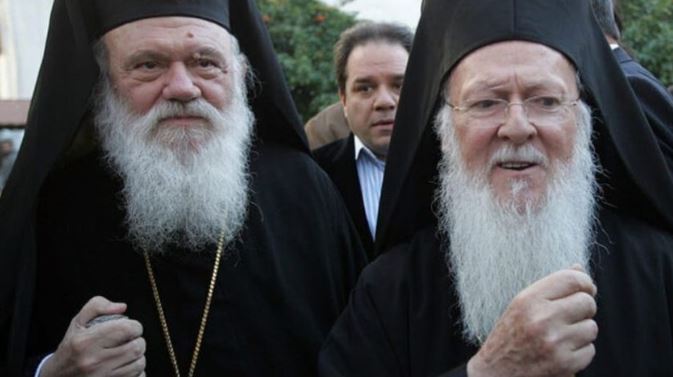 ‎الكلي القداسة يتلقى معايدة من اخيه غبطة رئيس أساقفة اليونان