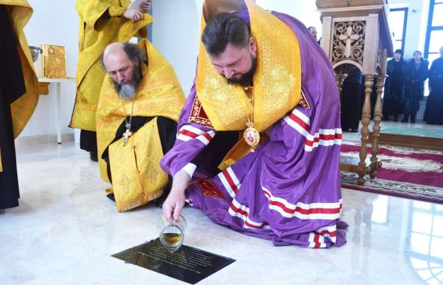 В Спасо-Преображенском монастыре Арзамаса состоялась закладка храма в честь святого великомученика Георгия Победоносца